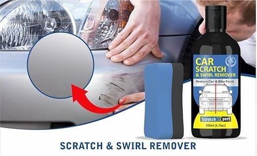 Car Body Scratch Remover and Repair Polishing Cream Kit with Sponge 200ML(100ML * 2)